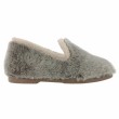 victoria chaussons fourrure taupe