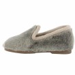 victoria chaussons fourrure taupe