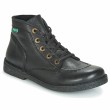 kickers boots cuir noir
