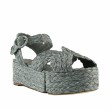 manuelo barcelo sandale raphia gris