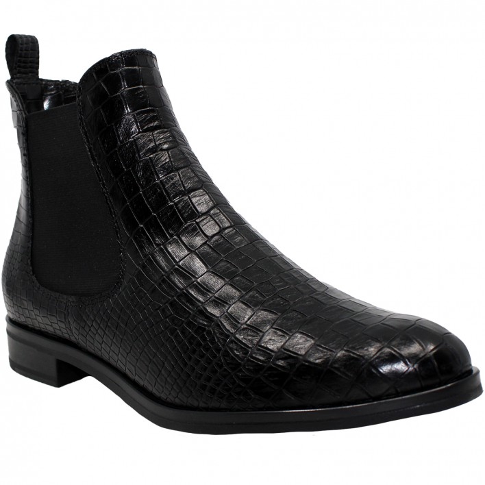 Coco et Abricot - FAILLY - Boots chelsea plates effet python