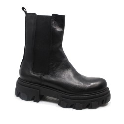 Inuovo boots chuncky en cuir noir