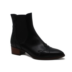 Pertini boots style santiag en cuir